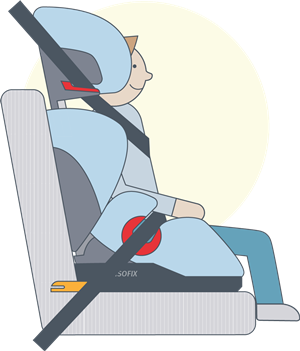 Illustratie Kinderautostoel met Isofix