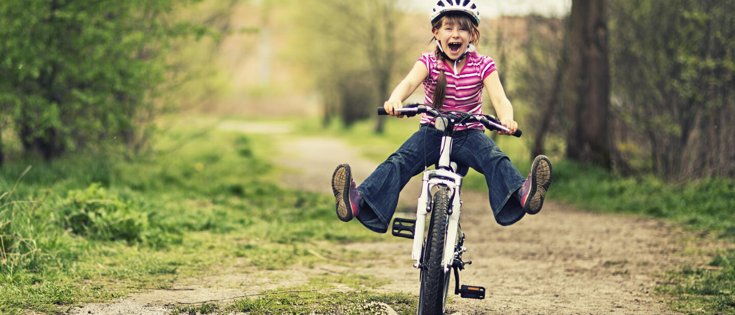 Kind op mountainbike