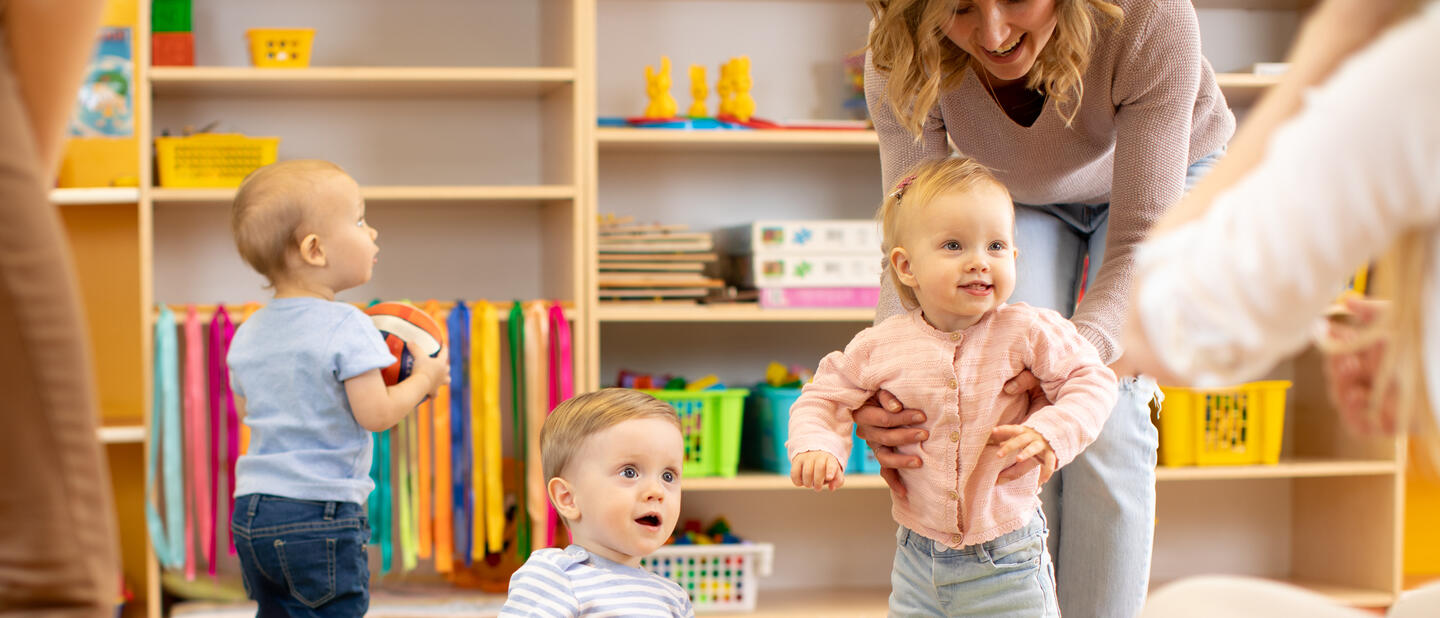 Baby's in kinderopvang