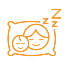 Samen slapen icoon